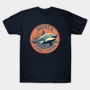 Quint's Shark Fishing Retro T-Shirt